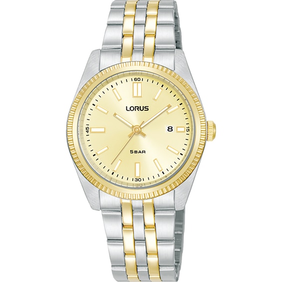 Lorus Heritage Women's Champagne Dial Two Tone Stainless Steel Watch