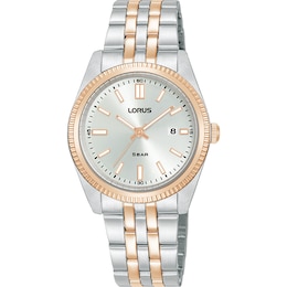 Lorus Heritage Ladies' Grey Dial Two Tone Stainless Steel Watch