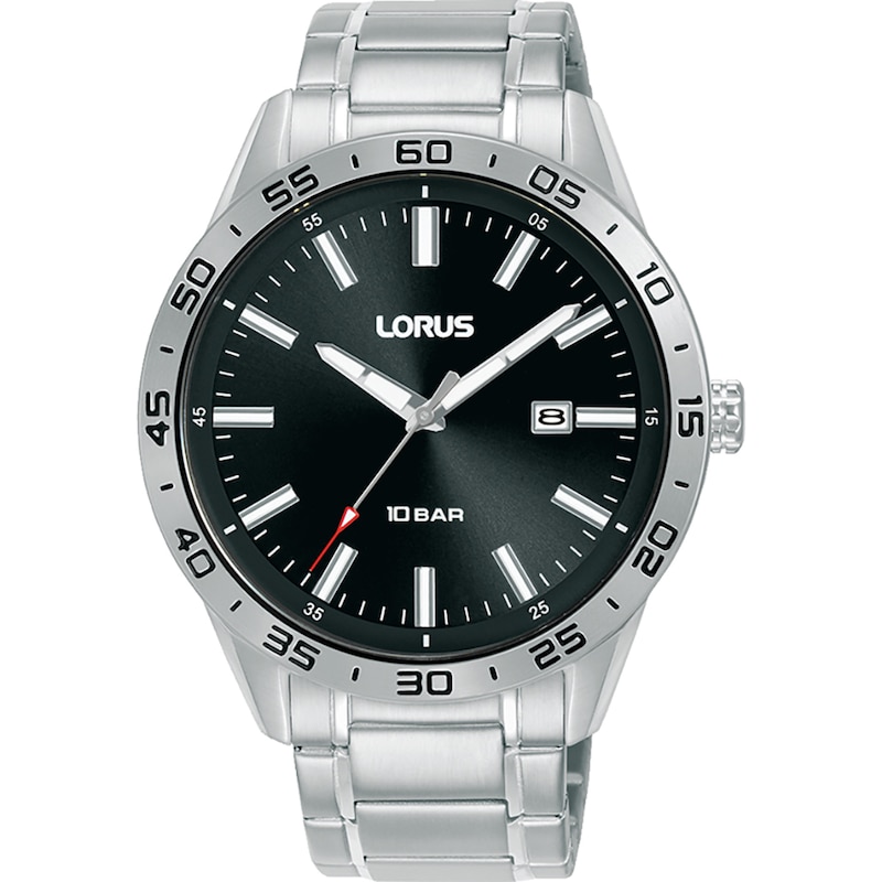 Main Image 1 of Lorus Signature Men's Black Dial Stainless Steel Bracelet Watch