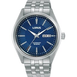 Lorus Automatic Men's Blue Dial Stainless Steel Bracelet Watch