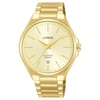 Thumbnail Image 0 of Lorus Sapphire Men's Glass White Dial Gold Tone Stainless Steel Watch