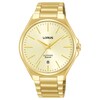 Thumbnail Image 0 of Lorus Sapphire Men's Glass White Dial Gold Tone Stainless Steel Watch