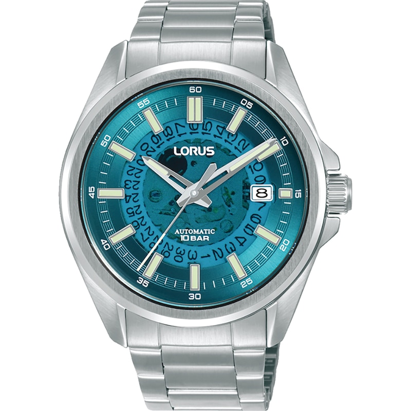 Main Image 1 of Lorus Automatic Men's Translucent Blue Dial Stainless Steel Bracelet Watch