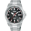Thumbnail Image 1 of Lorus Solar Men's Black Dial Stainless Steel Bracelet Watch