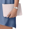 Thumbnail Image 4 of Tissot Flamingo Ladies' MOP Diamond Dial Stainless Steel Watch