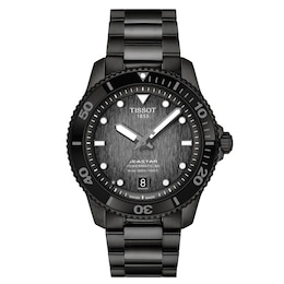 Tissot Seastar Men's Black Dial Stainless Steel Bracelet Watch