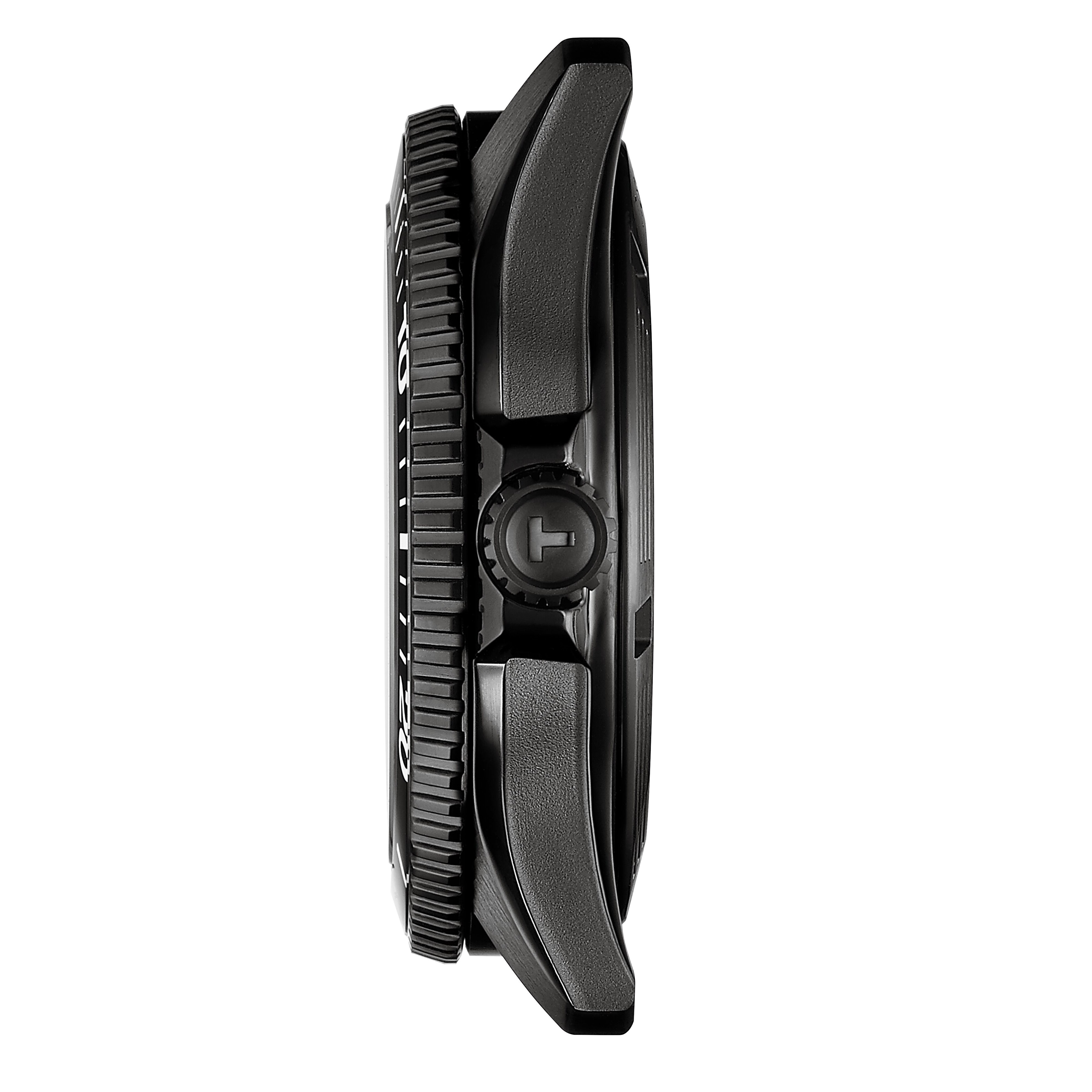 Main Image 3 of Tissot Seastar Men's Black Dial Stainless Steel Bracelet Watch