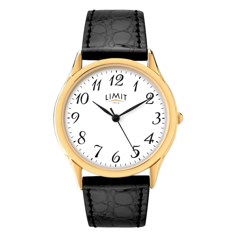 Limit Men's Black Strap Watch