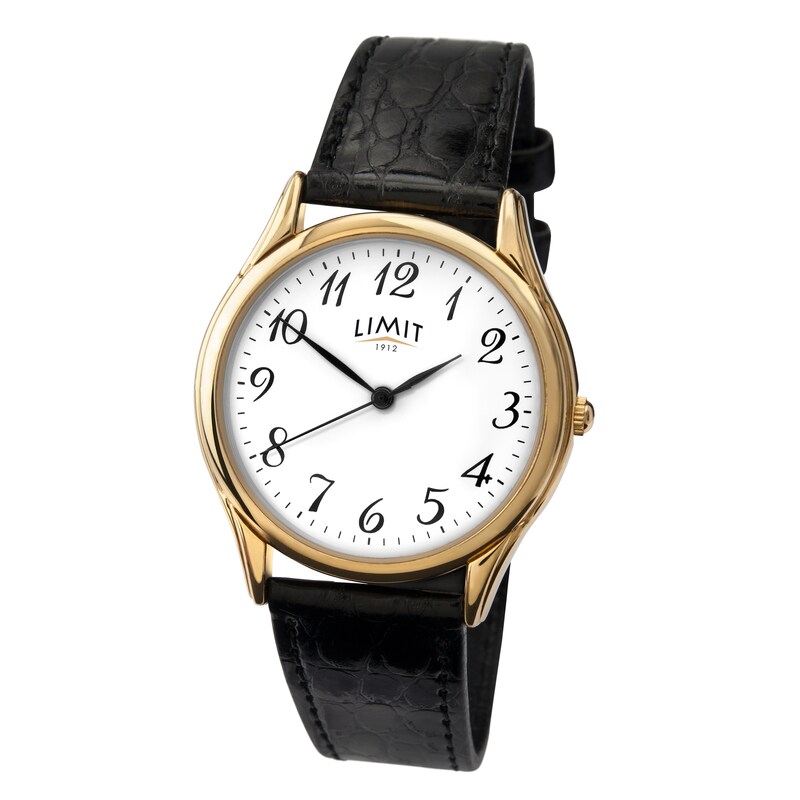 Limit Men's Black Strap Watch