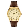Thumbnail Image 1 of Limit Men's Yellow Gold Plate & Brown Crocodile Strap Watch