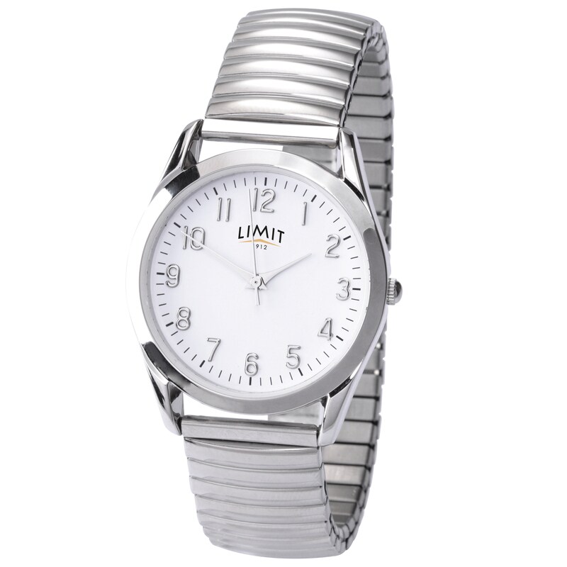 Limit Men's Round White Dial Expander Watch