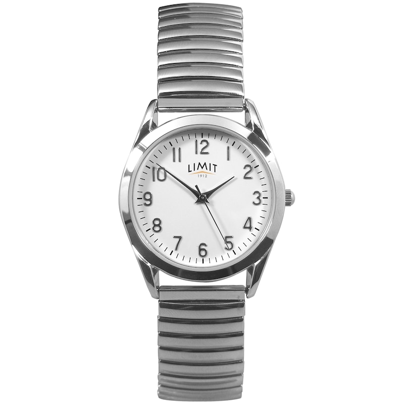 Limit Men's Round White Dial Expander Watch