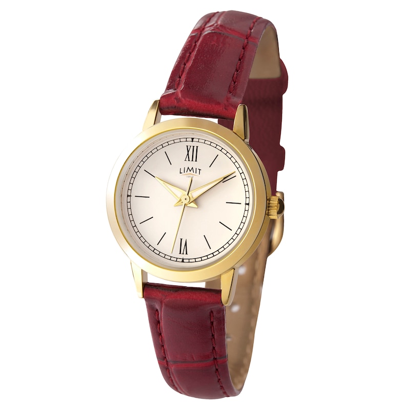 Main Image 1 of Limit Burgundy Strap Watch