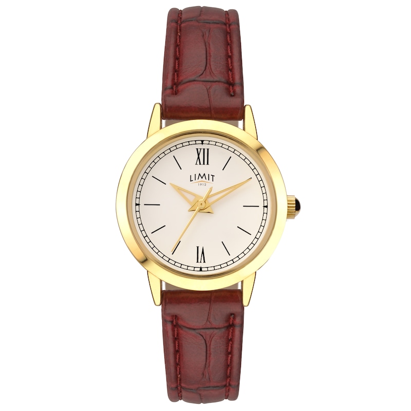 Limit Burgundy Strap Watch