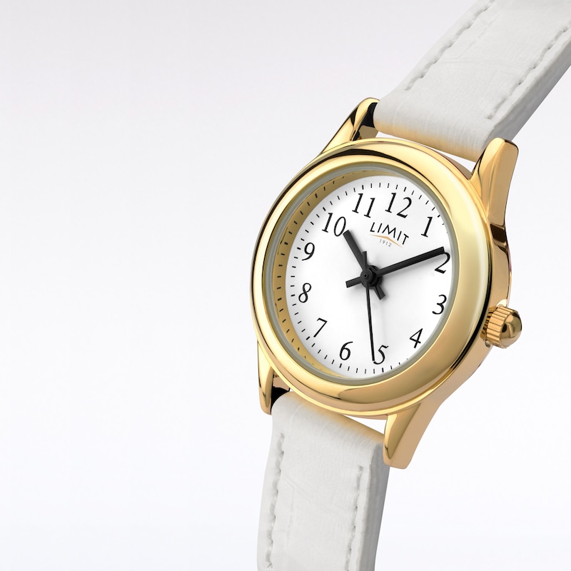 Limit White Strap Watch