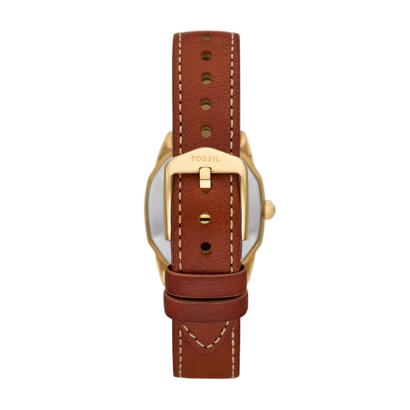 Main Image 2 of Fossil Harlow Ladies' Octagonal Dial Brown Leather Watch