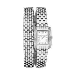 Michael Kors Emery Ladies' Stainless Steel Double Wrap Watch