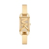 Thumbnail Image 1 of Michael Kors Ladies' Rectangle MK Gold Tone Bangle Watch