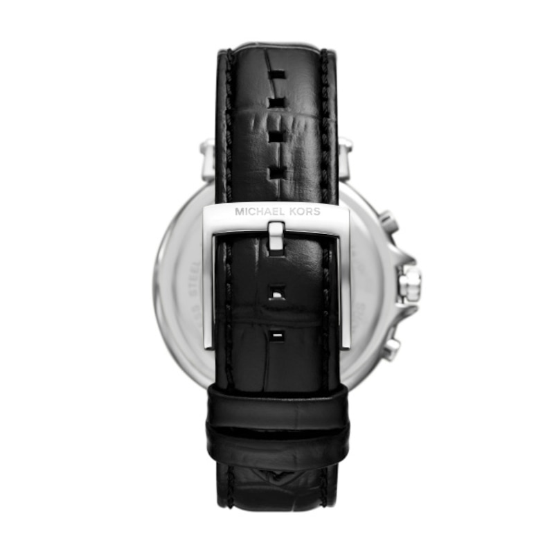 Main Image 2 of Michael Kors Maren Ladies' Chronograph Black Leather Strap Watch