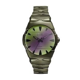 Diesel D-Sruptor Men's Green Ombre Dial Green Tone Bracelet Watch