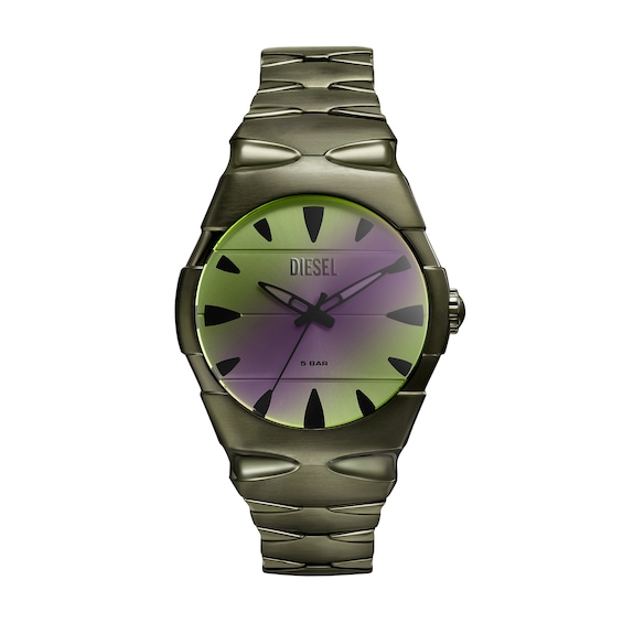 Diesel D-Sruptor Men's Green Ombre Dial Green Tone Bracelet Watch