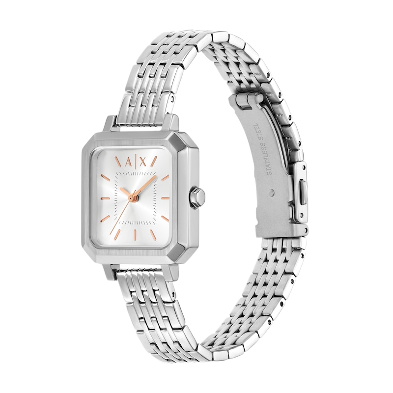 Main Image 4 of Armani Exchange Ladies' Square Dial Stainless Steel Bracelet Watch