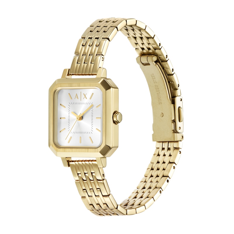 Main Image 3 of Armani Exchange Ladies' Square Dial Gold Tone Bracelet Watch