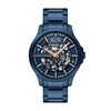 Thumbnail Image 1 of Armani Exchange Men's Rose Tone Skeleton Dial Blue Tone Bracelet Watch