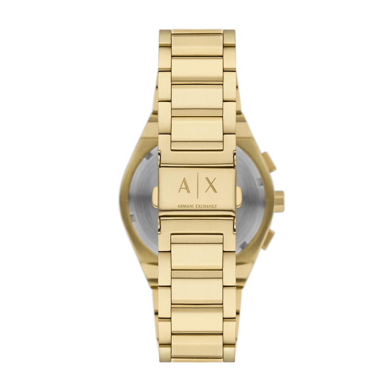 Main Image 4 of Armani Exchange Sync Men's Black Chronograph Dial Gold Tone Bracelet Watch
