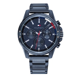 Tommy Hilfiger Men's Blue IP Stainless Steel Bracelet Watch
