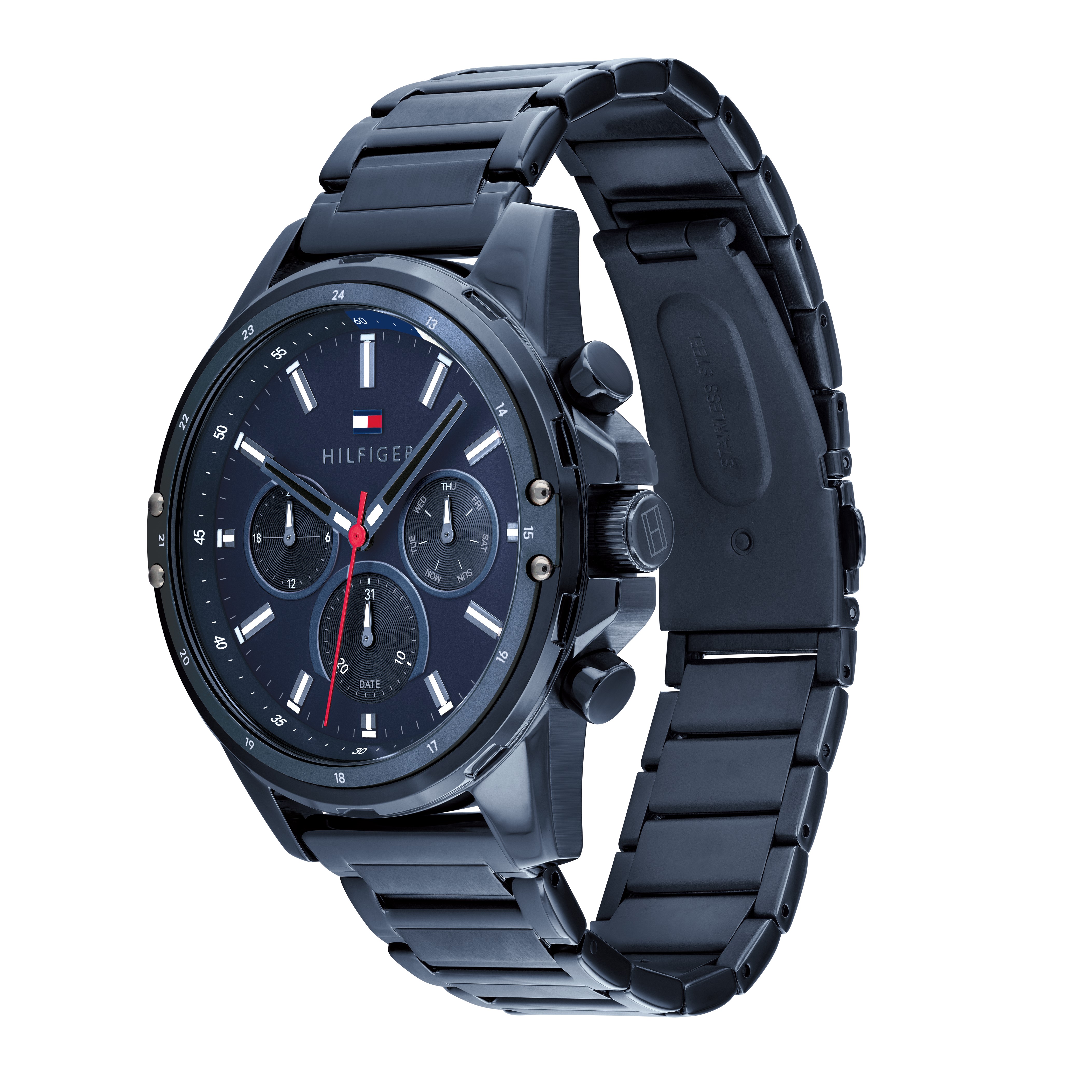 Main Image 2 of Tommy Hilfiger Men's Blue IP Stainless Steel Bracelet Watch