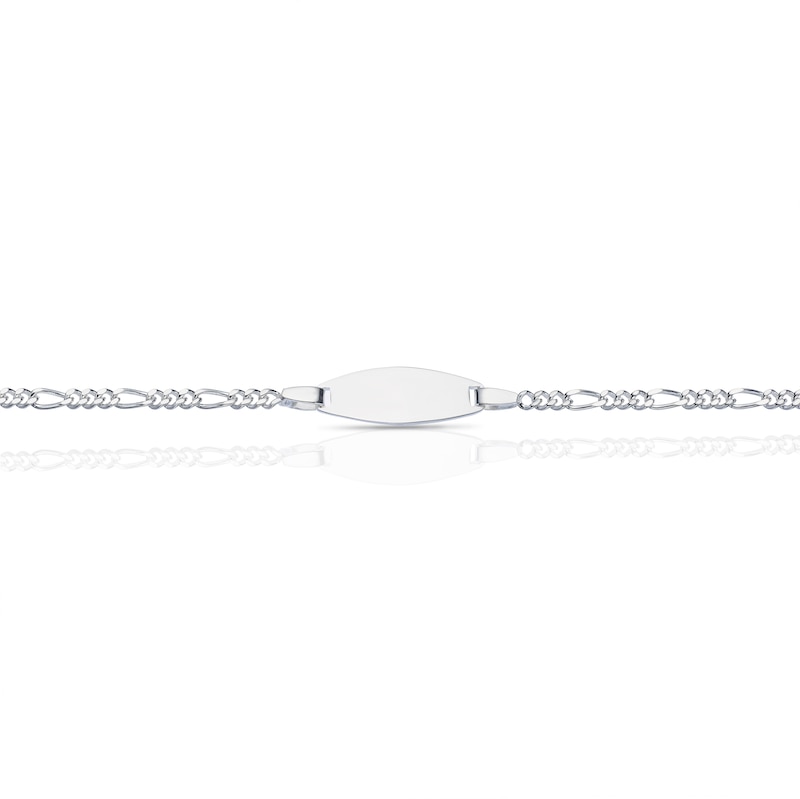Main Image 2 of Children's Sterling Silver ID Figaro Chain Bracelet