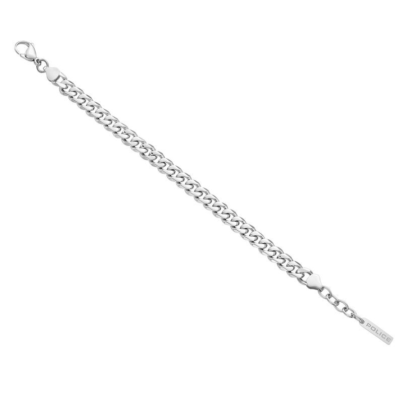 Main Image 3 of Police Long-Lasting Men's Stainless Steel Cuban Chain Bracelet