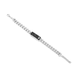 Police Men's Wire Gold Tone & Stainless Steel Mesh Motif Bracelet