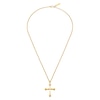 Thumbnail Image 1 of Police Saint II Men's Gold Tone Cross Pendant Necklace