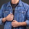 Thumbnail Image 3 of Police Saint II Men's Gold Tone Cross Pendant Necklace
