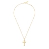 Thumbnail Image 1 of Police Tacoma II Men's Gold Tone Cross Pendant Necklace