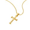 Thumbnail Image 2 of Police Tacoma II Men's Gold Tone Cross Pendant Necklace