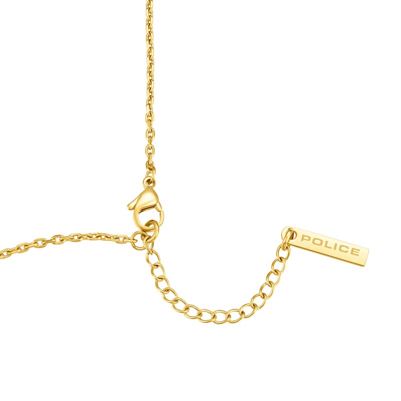 Main Image 3 of Police Tacoma II Men's Gold Tone Cross Pendant Necklace
