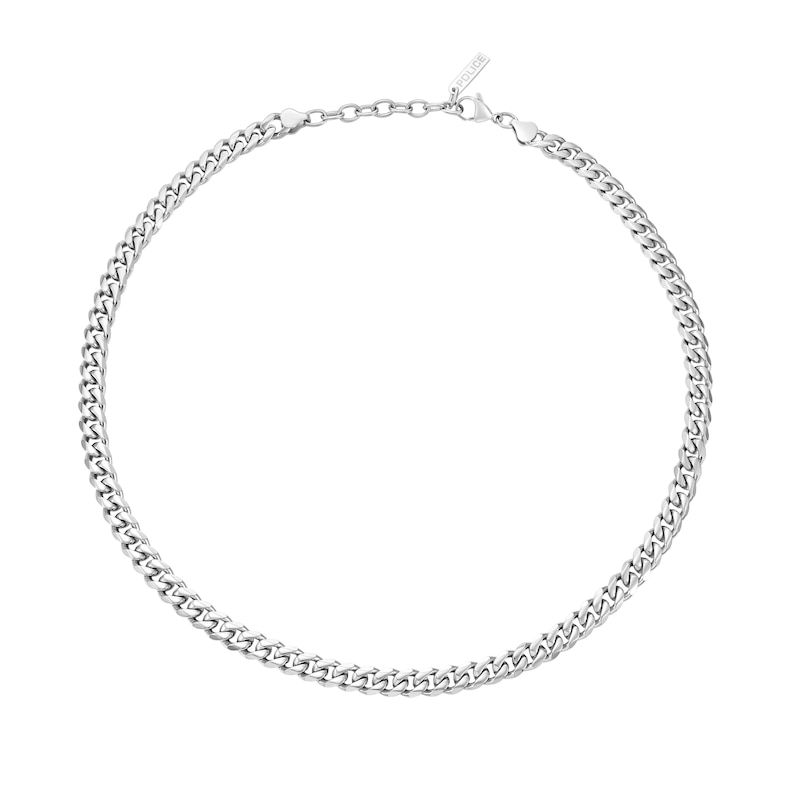Main Image 1 of Police Docile Men's Stainless Steel Curb Chain Necklace