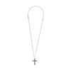 Thumbnail Image 1 of Police Whiz Antique Men's Stainless Steel Crystal Cross Pendant Necklace