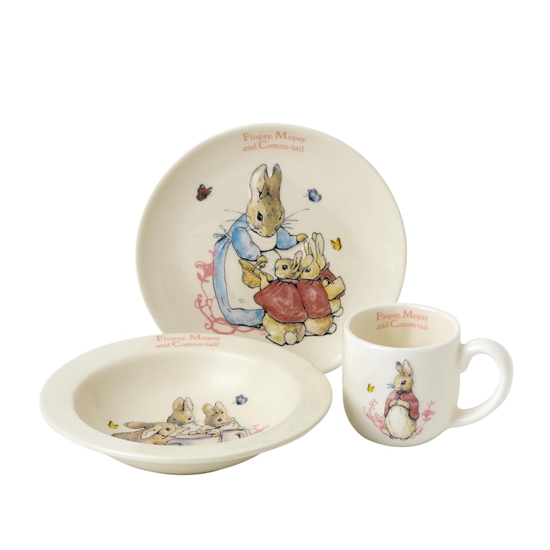 Main Image 1 of Peter Rabbit 3-Piece Ceramic Nursery Gift Set