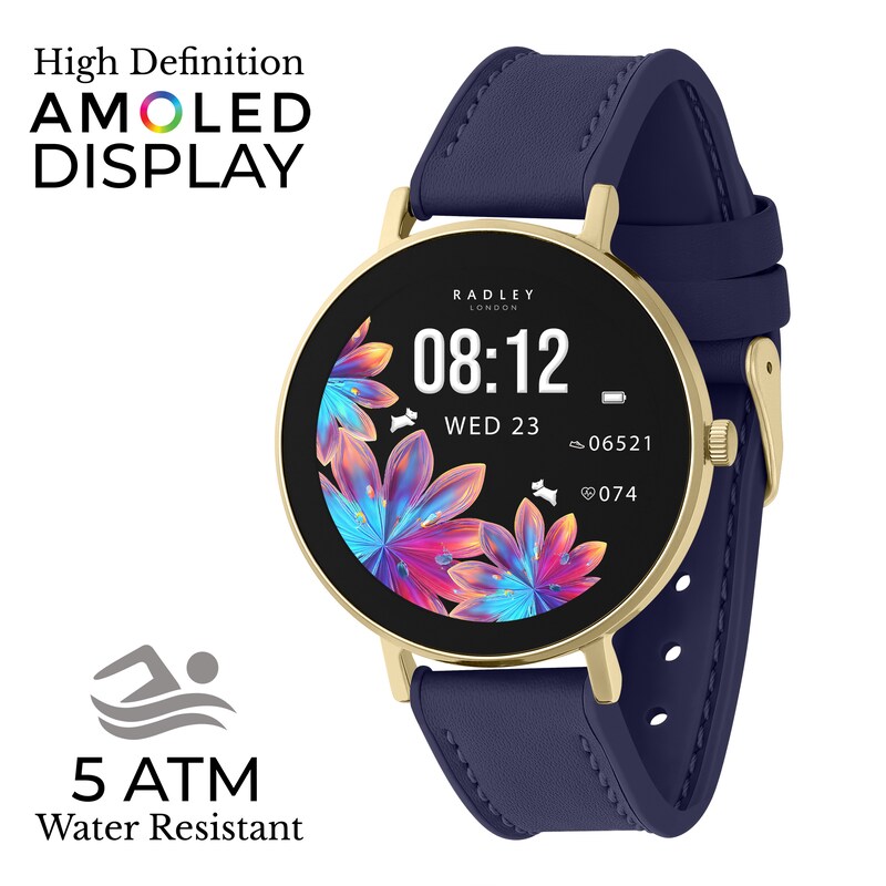 Main Image 2 of Radley Series 28 Ladies' Amoled Ink Leather Strap Watch