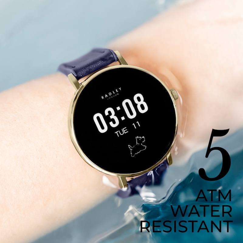Main Image 5 of Radley Series 28 Ladies' Amoled Ink Leather Strap Watch