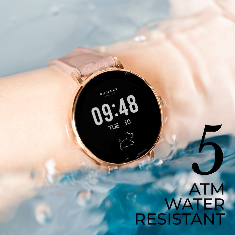 Main Image 5 of Radley Series 28 Ladies' Amoled Cobweb Leather Strap Watch