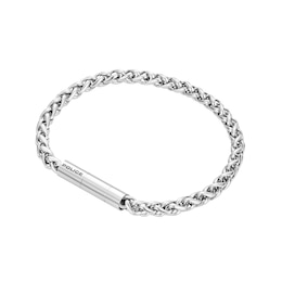 Police Temptation II Men's Polished Stainless Steel Chain Bracelet
