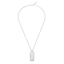 Police Razorblade Men's Stainless Steel Brushed Necklace