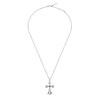 Thumbnail Image 1 of Police Grace IV Men's Polished Stainless Steel Black Fill Cross Necklace