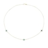 Thumbnail Image 2 of 9ct Yellow Gold Malachite Station Necklace
