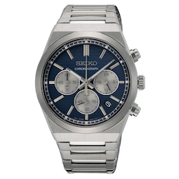 Seiko Conceptual Men's Blue Chronograph Dial Stainless Steel Watch